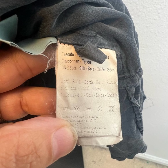 120% Silk Button Front Dress Made in Italy - Picture 7 of 8